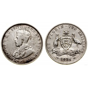 Australia, 2 szylingi (floren), 1924, Melbourne