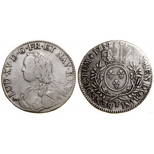 Francja, ecu, 1734 / T, Nantes