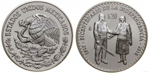 Meksyk, 20 peso, 2010 oM, Meksyk