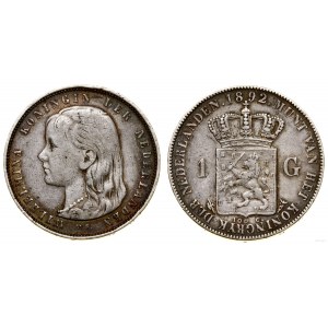 Niderlandy, 1 gulden, 1892, Utrecht