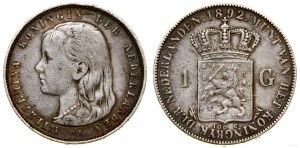 Niderlandy, 1 gulden, 1892, Utrecht