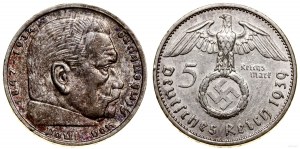 Niemcy, 5 marek, 1939 E, Muldenhütten