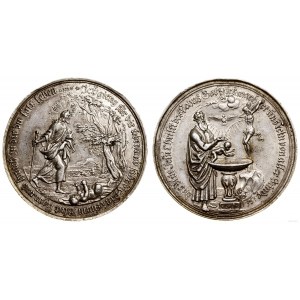 Niemcy, medal chrzcielny, XVII/XVIII w., Augsburg