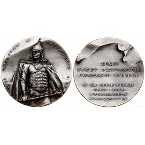 Polska, medal z serii królewskiej koszalińskiego oddziału PTAiN - Bolesław Krzywousty, Warszawa