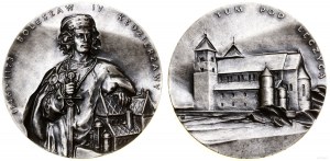 Polska, medal z serii królewskiej koszalińskiego oddziału PTAiN - Bolesław Kędzierzawy, 1989, Warszawa