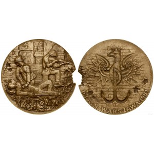 Polska, Medal Powstanie Warszawskie 1944, 1982, Warszawa