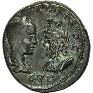Cesarstwo Rzymskie, monety prowincjonalne, Miasto Markianopolis w Mezji Dolnej, Gordian III (August 238-244 ne), 5 Assaria