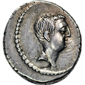 Republika Rzymska - okres wojen domowych, L. Livineius Regulus (42 pne), Denar