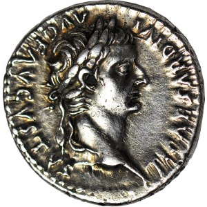 Cesarstwo Rzymskie, Tyberiusz (August 14-37 ne), Denar (tzw. „Tribute Penny”), mennica Lugdunum (Lion).