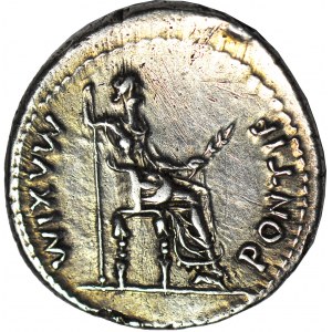 Cesarstwo Rzymskie, Tyberiusz (August 14-37 ne), Denar (tzw. „Tribute Penny”), mennica Lugdunum (Lion).