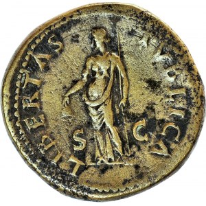 Cesarstwo Rzymskie, Wespazjan (August 69-79 ne), Sesterc 71 ne, mennica Rzym