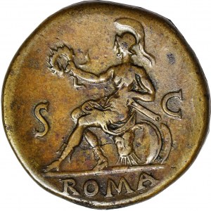 Cesarstwo Rzymskie, Wespazjan (August 69-79 ne), Dupondius 71 ne, mennica Rzym