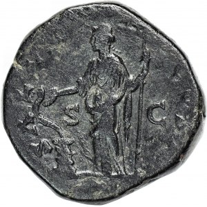 Cesarstwo Rzymskie, Marek Aureliusz (August 161- 186 ne), Sesterc, mennica Rzym.