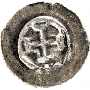 RRR-, Zakon Krzyżacki, brakteat ok. 1364-1379, Krzyż grecki
