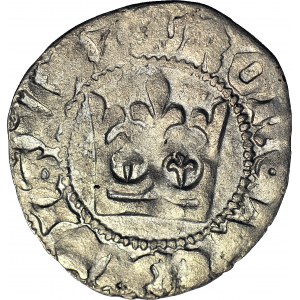 W. Jagiełło, Półgrosz 1431-1434, korona rozłożysta, bez znaku