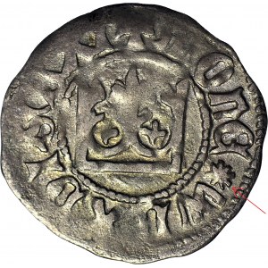 W. Jagiełło, Półgrosz 1431-1434, korona prosta, GWIAZDKA, bez znaku