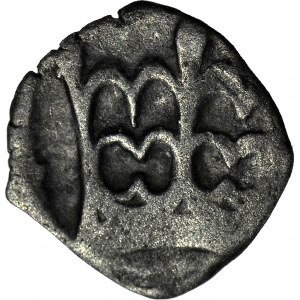 R-, Kazimierz Jagiellończyk 1427-1492, denar jednostronny, korona