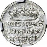 R-, Zygmunt I Stary, Grosz 1527, Kraków, typ jak rocznik 1526 z orłem głogowskim