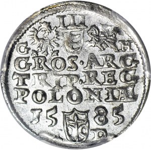 Stefan Batory, Trojak 1585 Olkusz G-H, menniczy