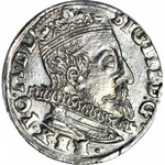 Zygmunt III Waza, Trojak 1597, Wilno, głowa Wołu, wyśmienity