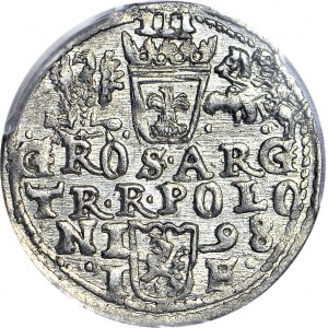 Zygmunt III Waza, Trojak 1597, Olkusz, menniczy