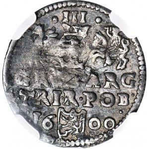RR-, Zygmunt III Waza, Trojak 1600 Bydgoszcz, błąd w tytulaturze odwrócona litera G