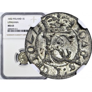 Jan Kazimierz, Szeląg 1652 Wilno, menniczy