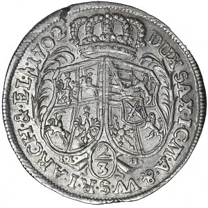 August II Mocny, 2/3 talara 1702, Drezno