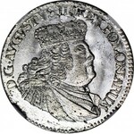 R-, August III Sas, Trojak 1756 EC, WYŚMIENITY