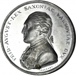 RR-, Księstwo Warszawskie, medal 1807 , utworzenia Księstwa Warszawskiego, gabinetowy