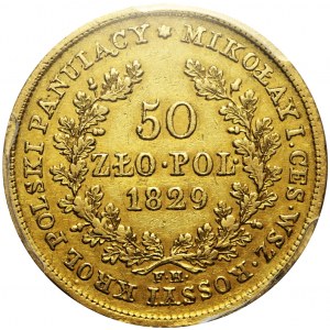 RR-, Królestwo Polskie, 50 złotych 1829, Warszawa