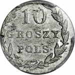 R-, Królestwo Polskie, 10 groszy 1830 KG, najrzadszy rocznik, najniższy nakład