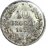 Wolne Miasto Kraków, 10 groszy 1835, gabinetowe, R1