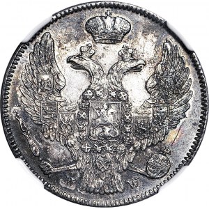 Królestwo Polskie, 2 złote =30 kopiejek 1838, WYŚMIENITE