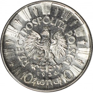 10 złotych 1936, Piłsudski, menniczy