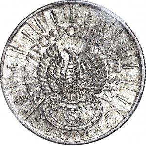 5 złotych 1934, Piłsudski, ORZEŁ STRZELECKI, menniczy