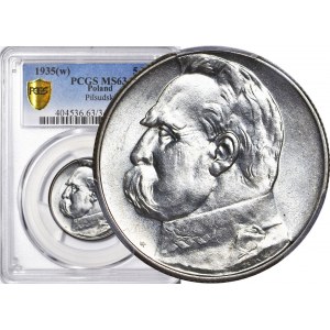 5 złotych 1935, Piłsudski, menniczy