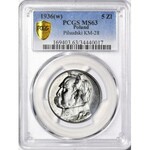 5 złotych 1936, Piłsudski, menniczy