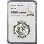 5 złotych 1938, Piłsudski, menniczy