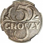 5 groszy 1931, mennicze, kolor BN
