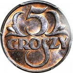 5 groszy 1936, mennicze, kolor RB