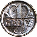 1 grosz 1936, menniczy, kolor RB