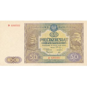 50 złotych 1946, ser. D