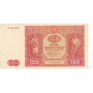 100 złotych 1946, ser. B, mała litera