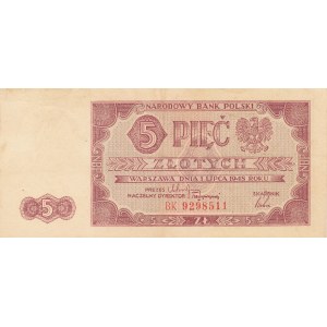 5 złotych 1948, ser. BK