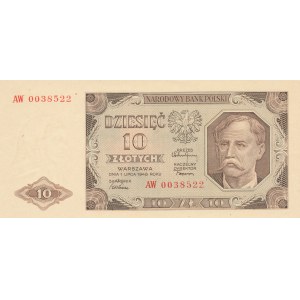 10 złotych 1948, ser. AW 0038522