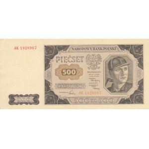 500 złotych 1948, ser. AK