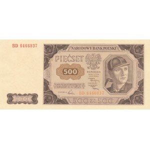 500 złotych 1948, ser. BD