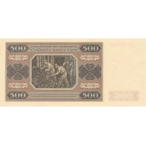 500 złotych 1948, ser. BD