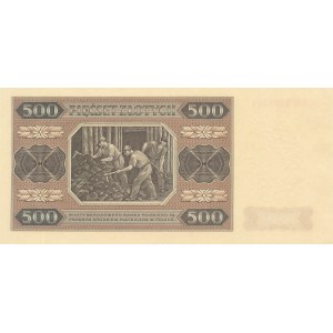 500 złotych 1948, ser. BE